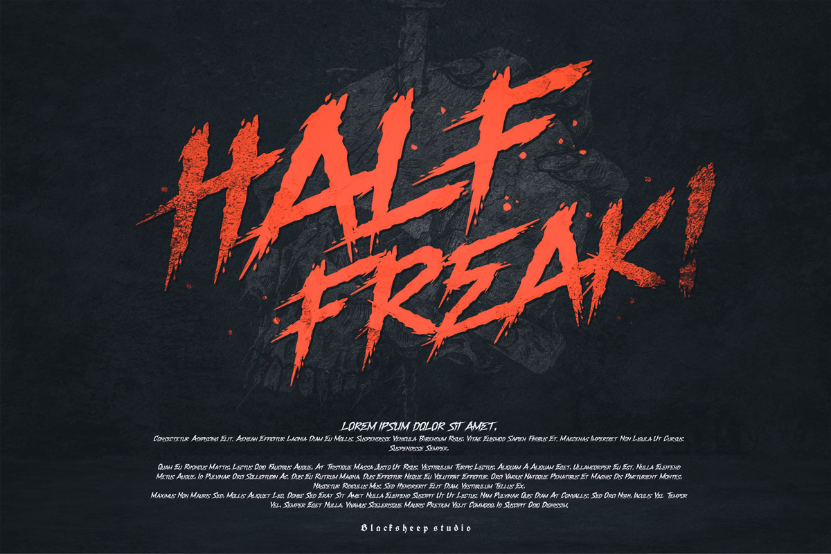 half-freak-font-creative-market