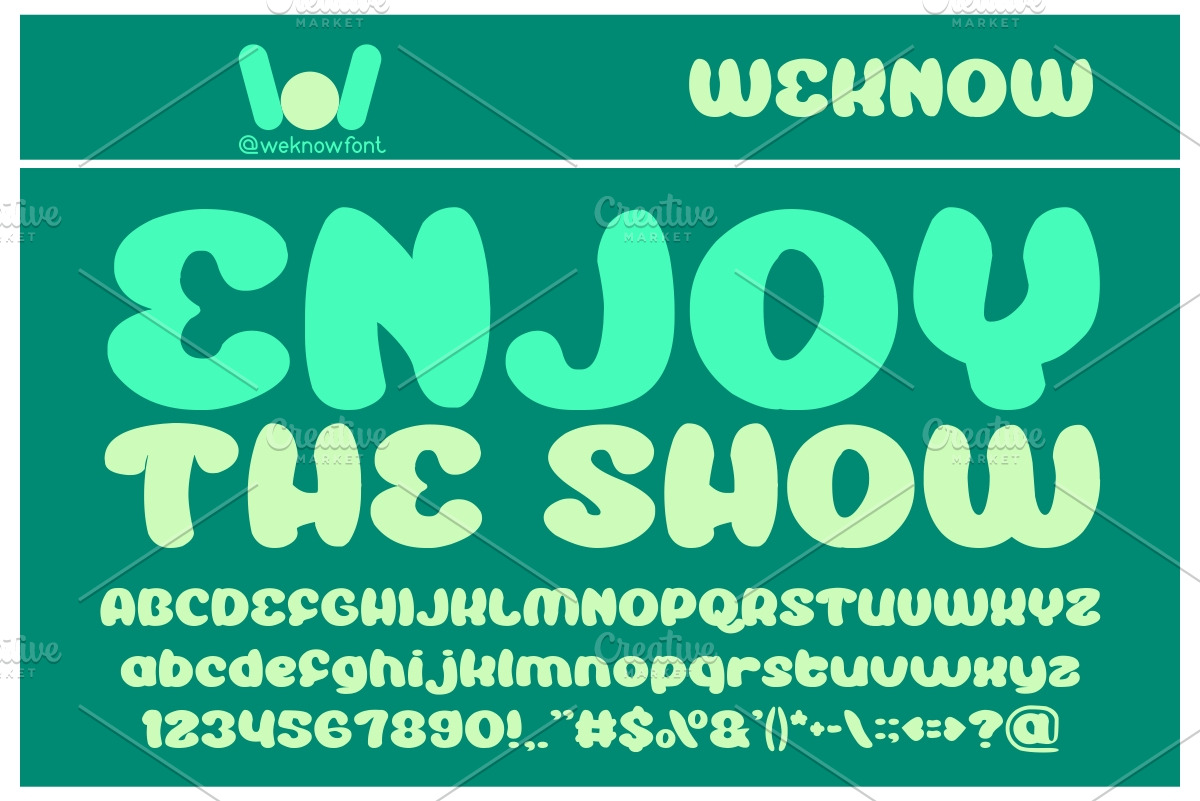 Enjoy The show font | Display Fonts ~ Creative Market