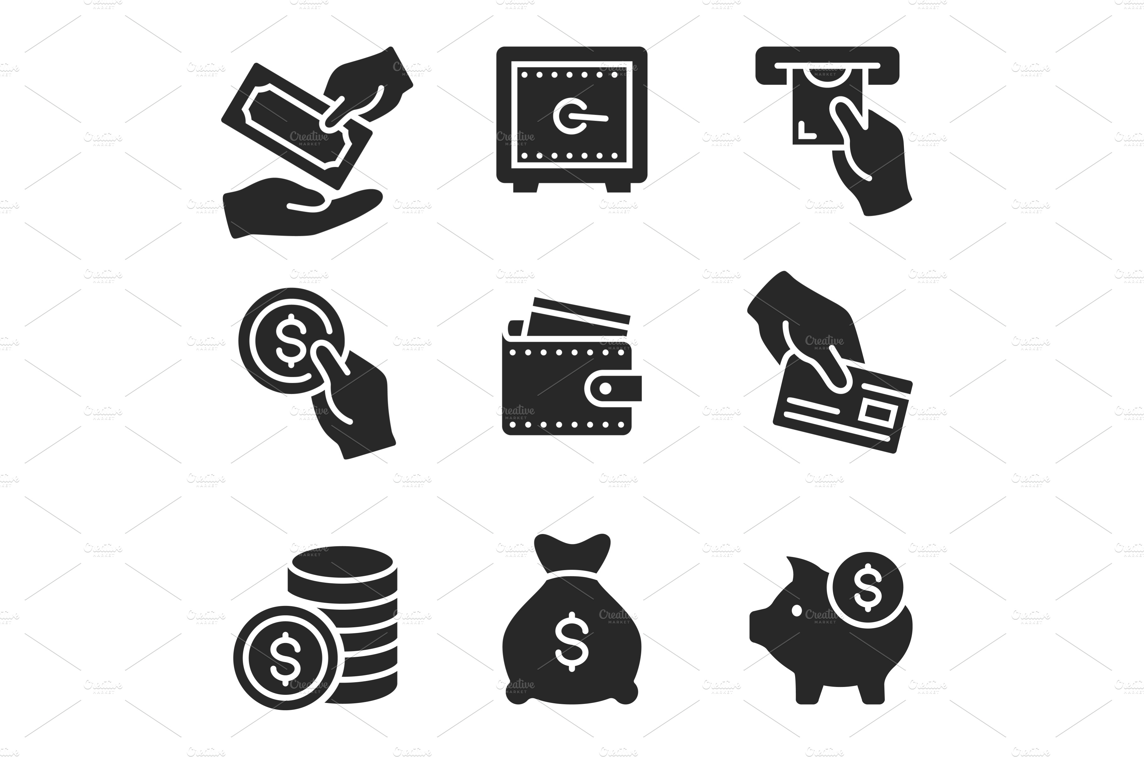 money-and-finance-icon-currency-finance-illustrations-creative-market