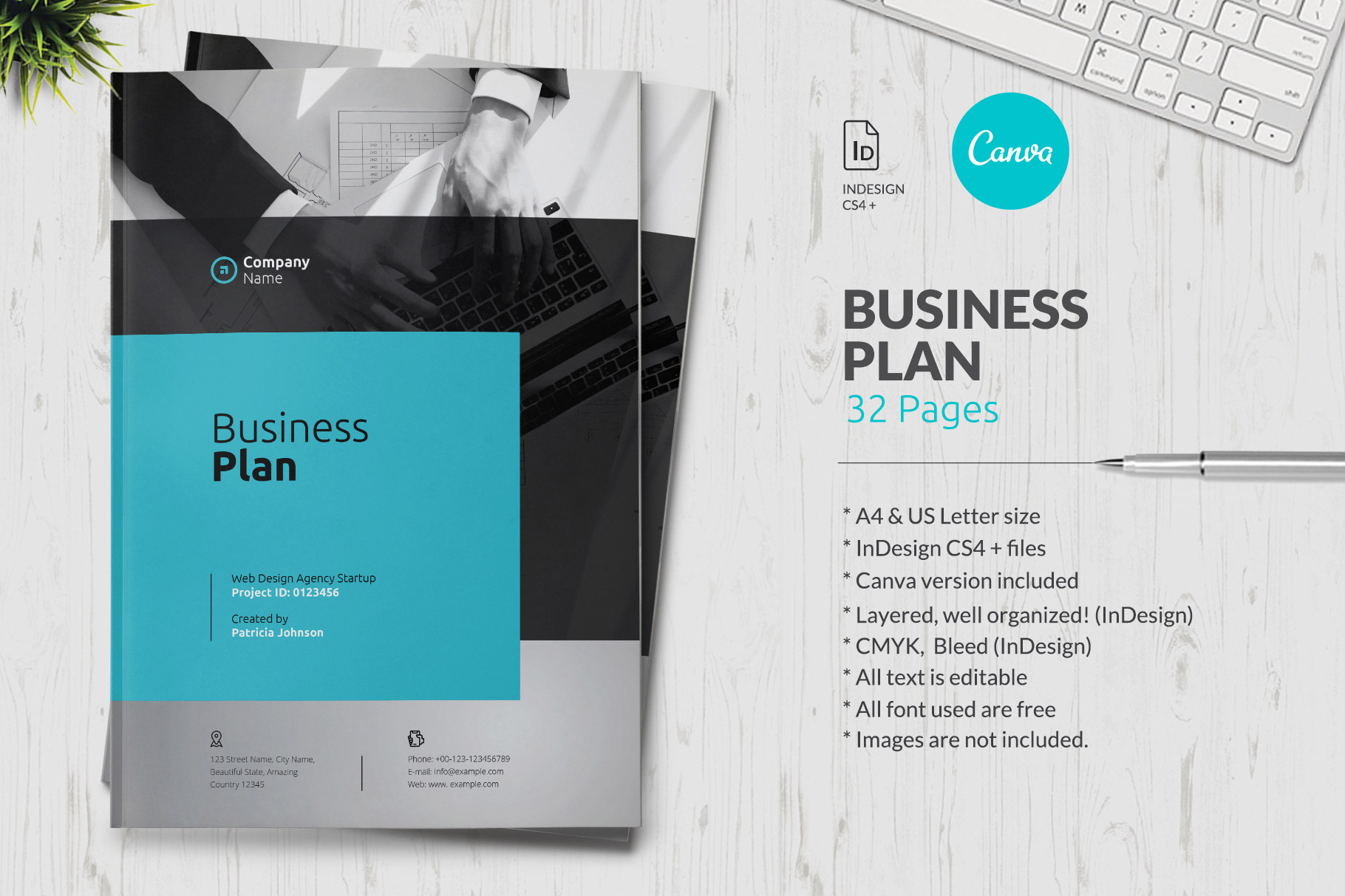 business plan on canva