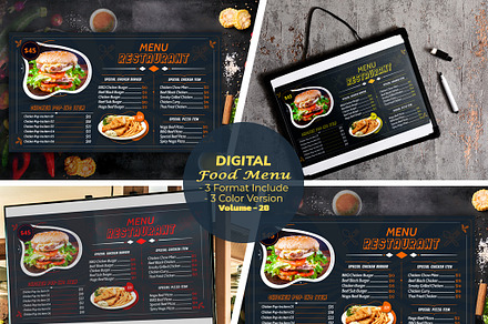 Food menu-id24 | Stationery Templates ~ Creative Market