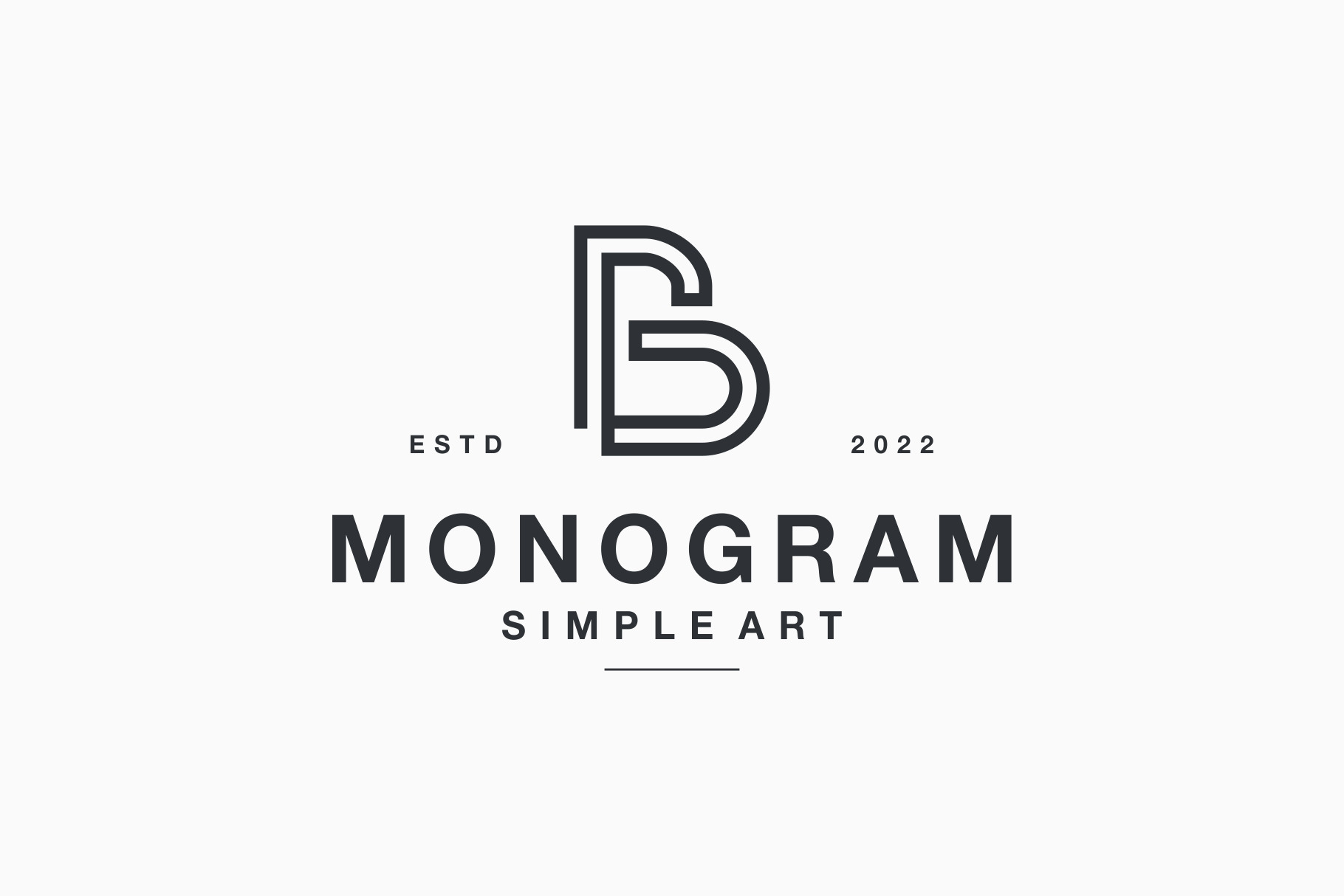 Letter GB BG Simple Monogram Logo | Branding & Logo Templates ...