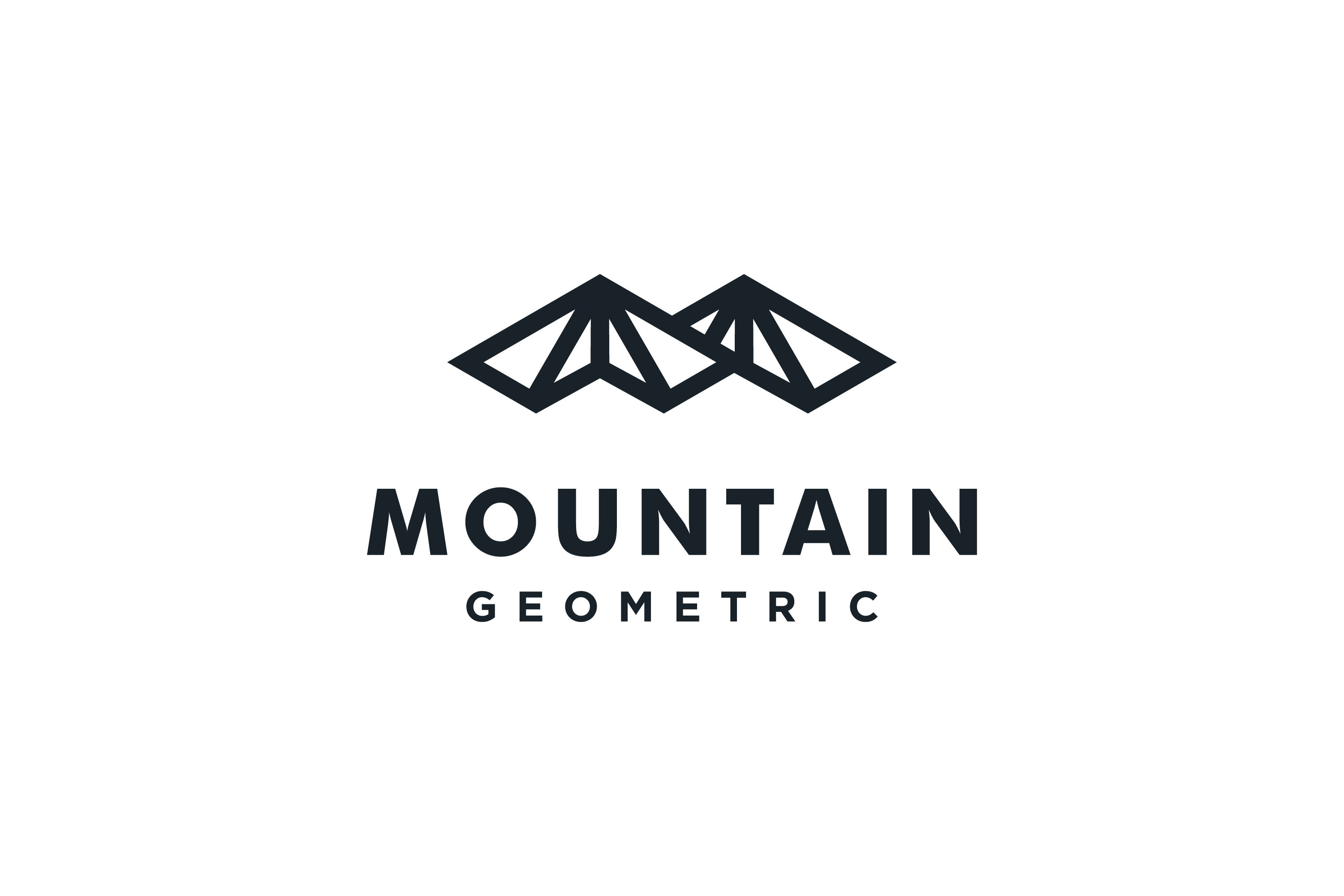 Geometric Shape Simple Mountain Logo | Branding & Logo Templates ...