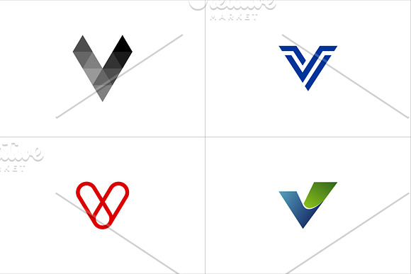 Initial letter V logo template suitable for businesses and product names.  This stylish logo design could be used for different purposes for a  company, product, service or for all your ideas. 7357582