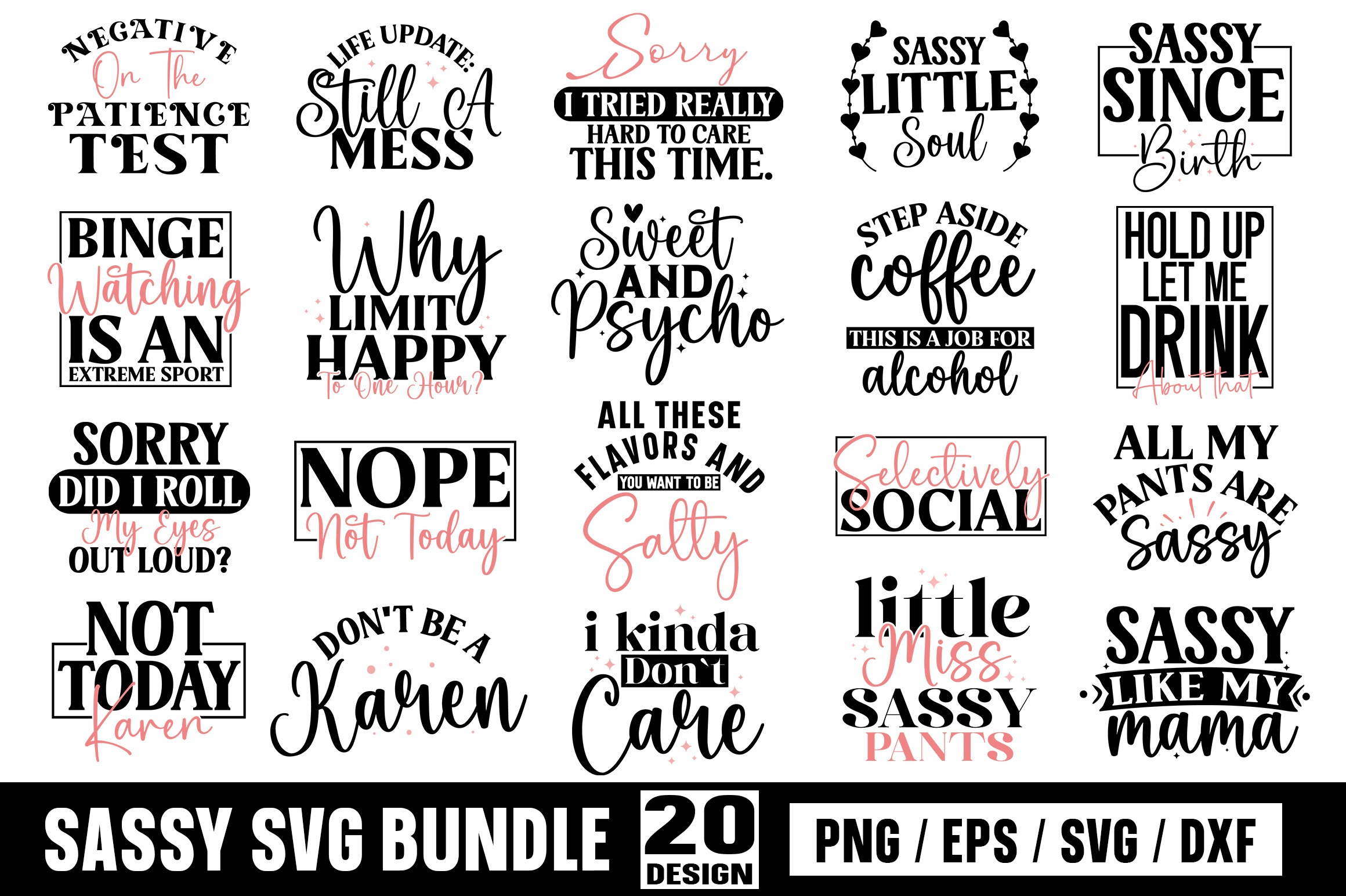 Sassy SVG Bundle | Illustrations ~ Creative Market