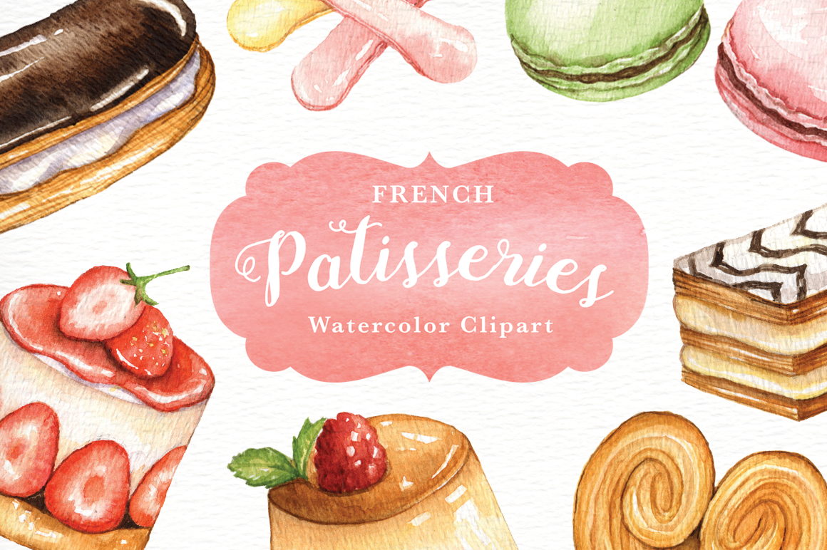 french pastry clip art