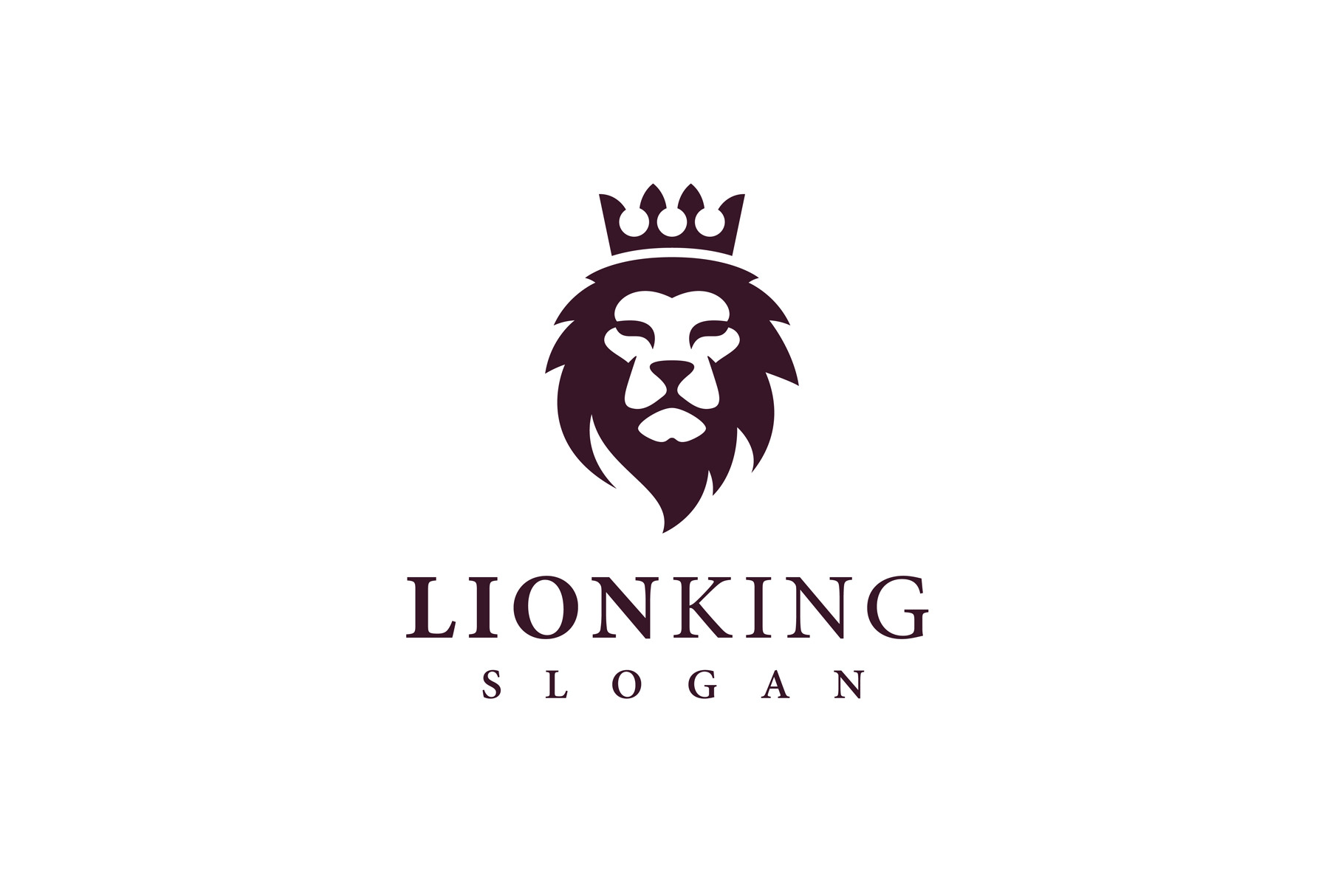 Lion King Logo Royal Crown Symbol | Branding & Logo Templates ...