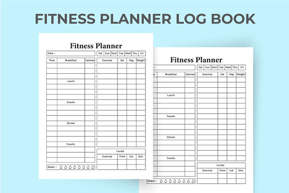 Workout Tracker KDP Interior Logbook, Stationery, iftikharalam, 99871