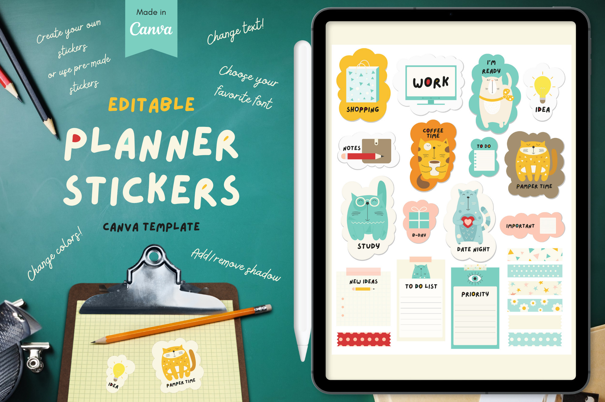 How To Make Planner Stickers In Canva 