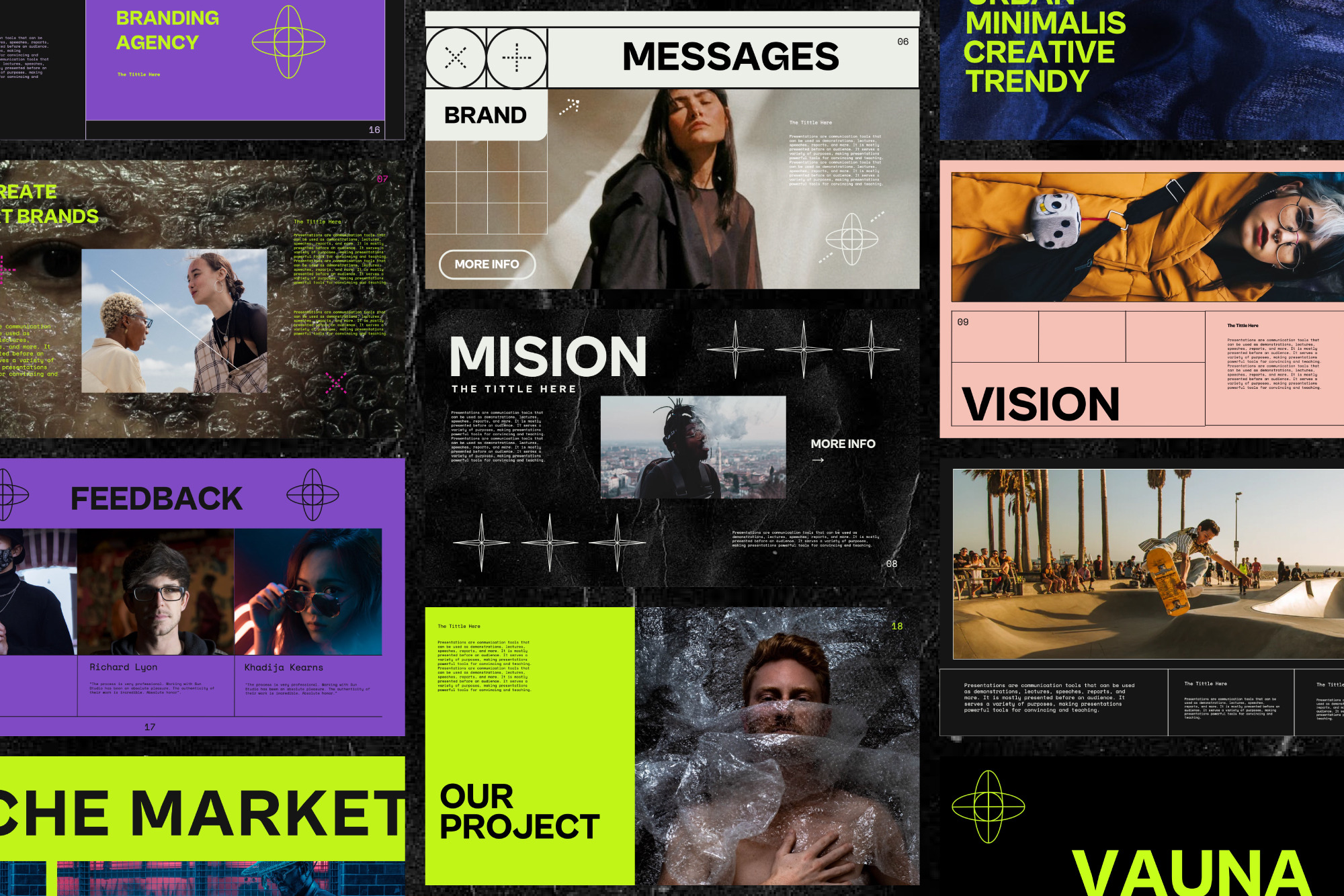 VAUNA - New Hype Urban Keynote  Presentation Templates ~ Creative Market