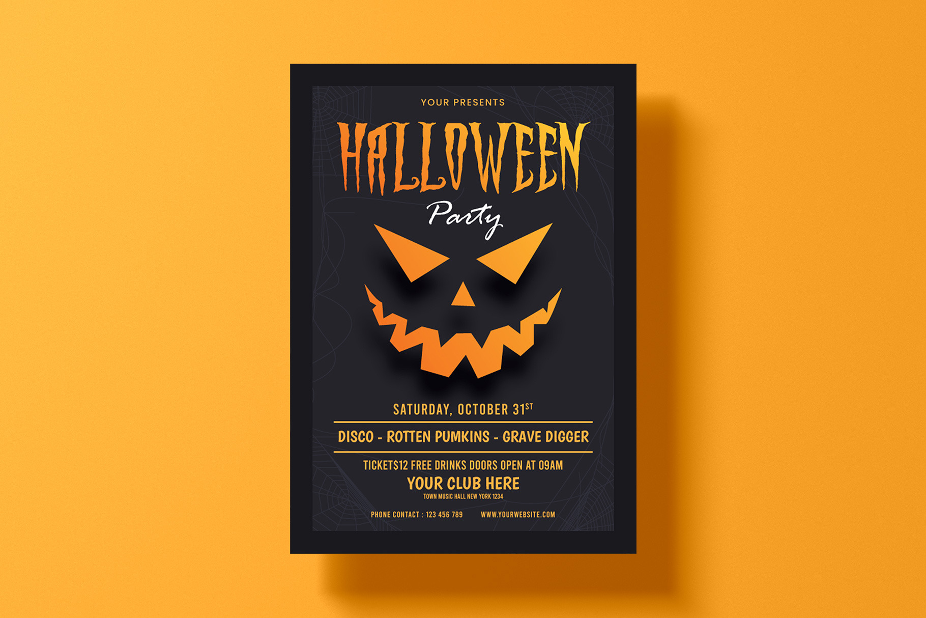 Halloween Flyer Template | Flyer Templates ~ Creative Market