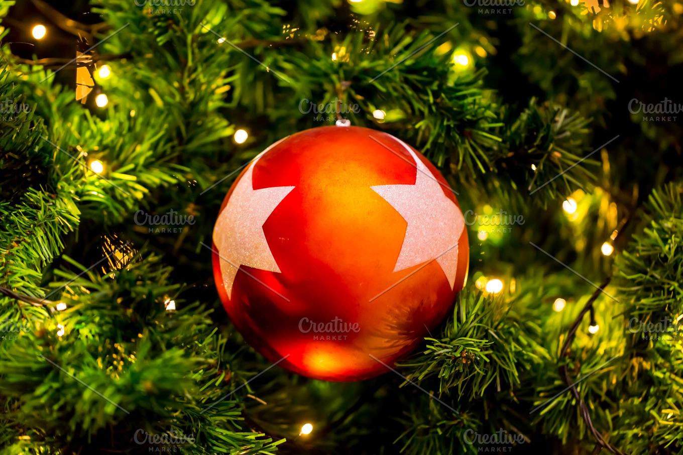 Christmas tree decor | Background Stock Photos ~ Creative Market