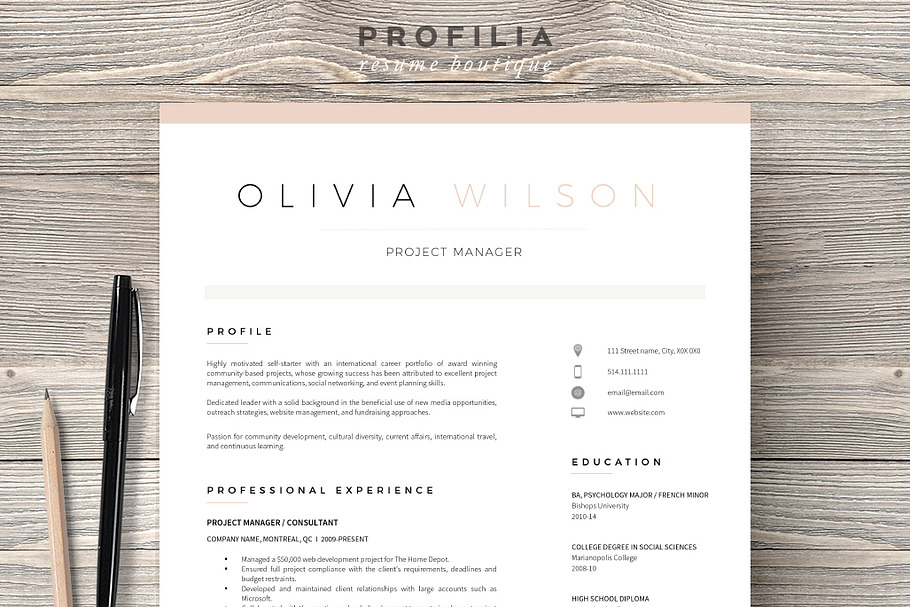 Word Resume Amp Cover Letter Template Creative Cover Letter