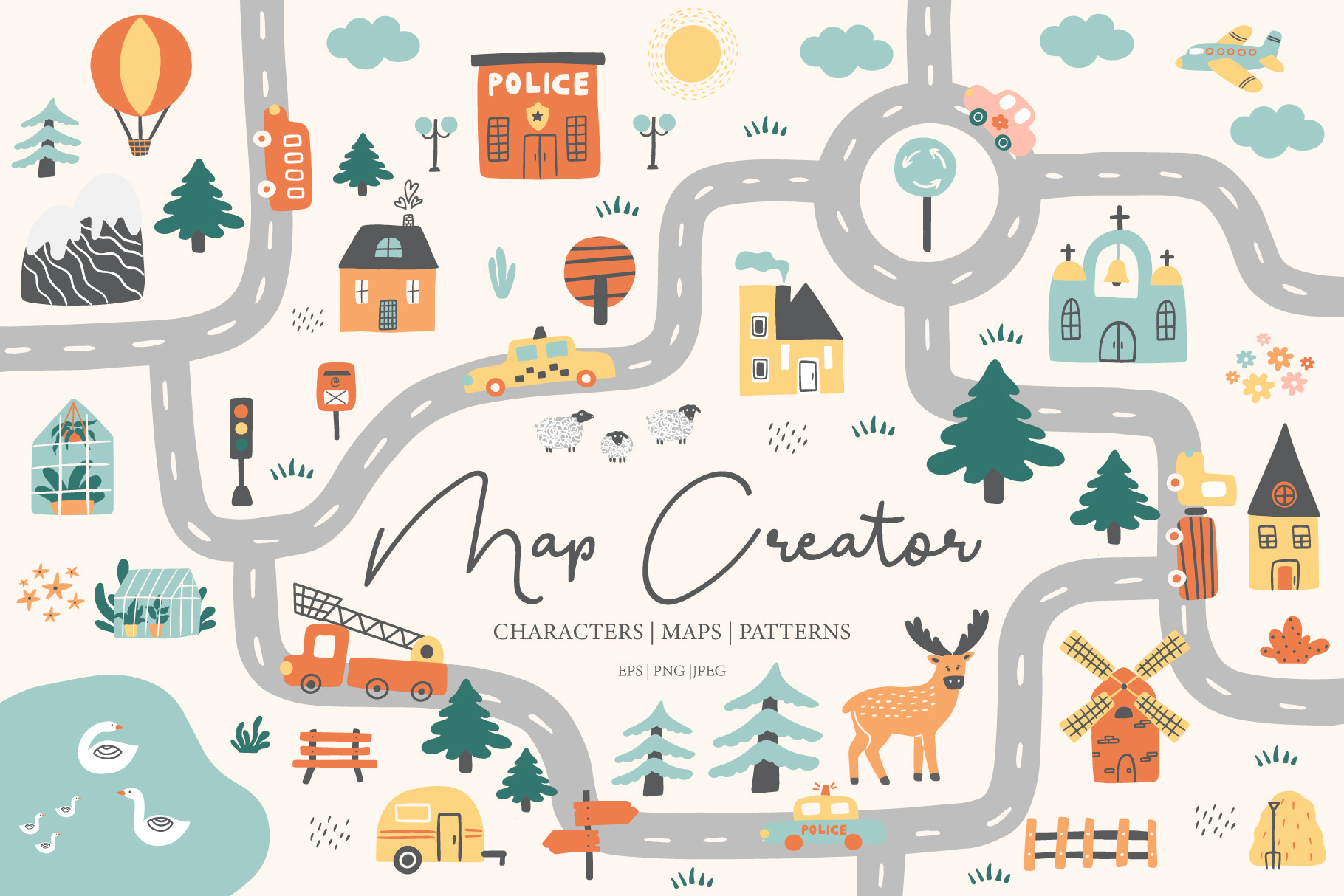 Children's map creator | Creative Market