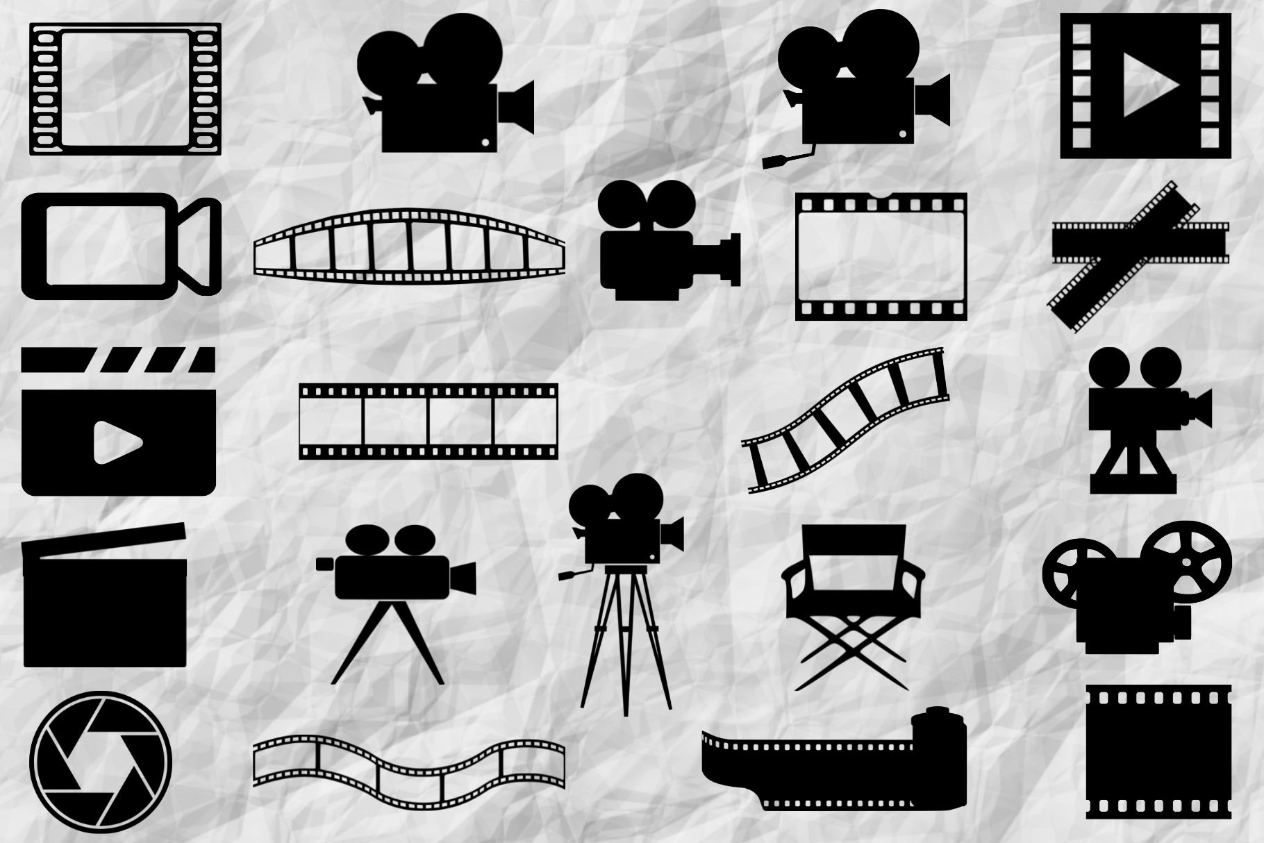 Film, Movie Silhouette | Technology Illustrations ~ Creative Market