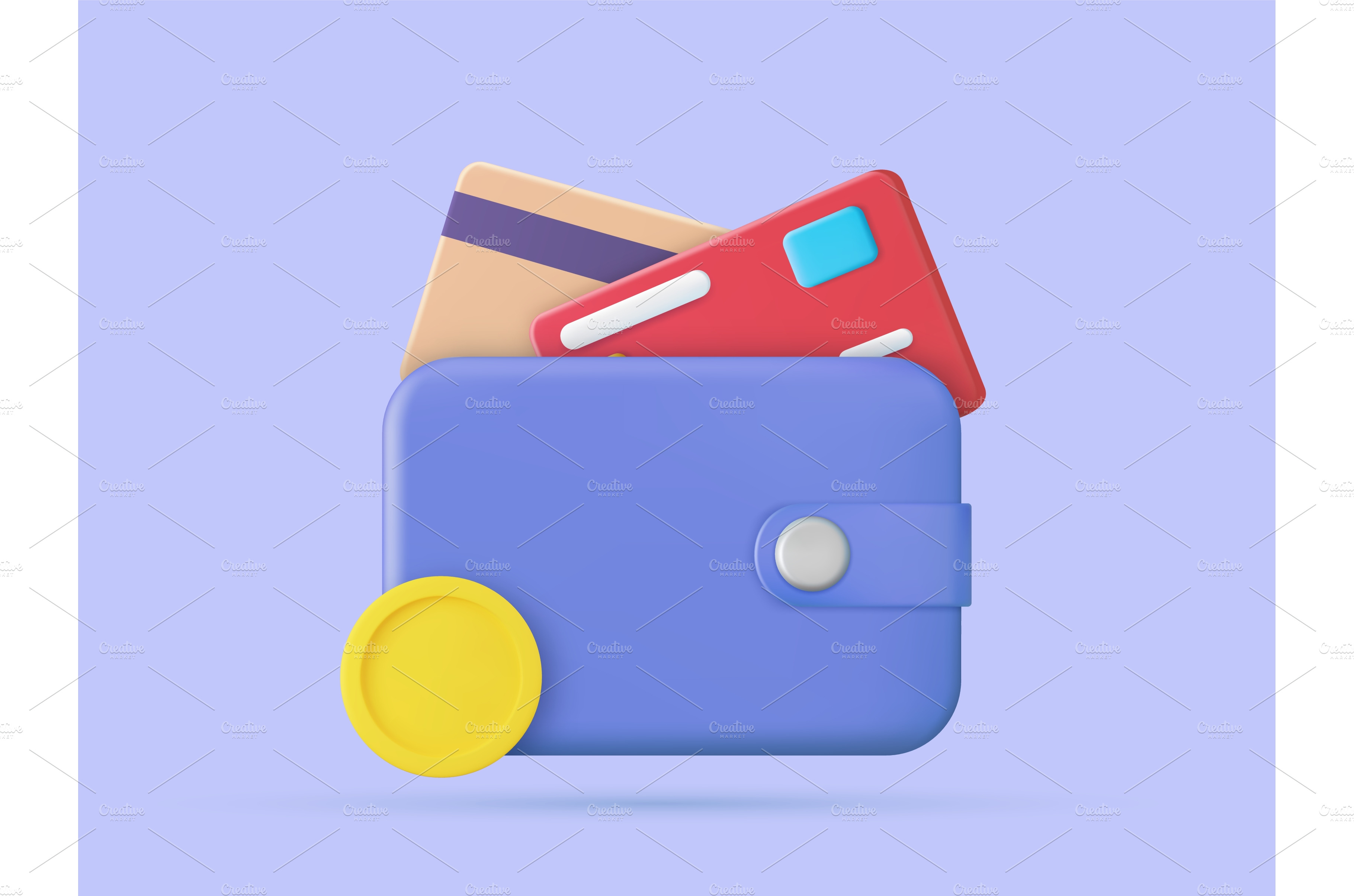 3D Money Saving icon concept | Finance Illustrations ~ Creative Market