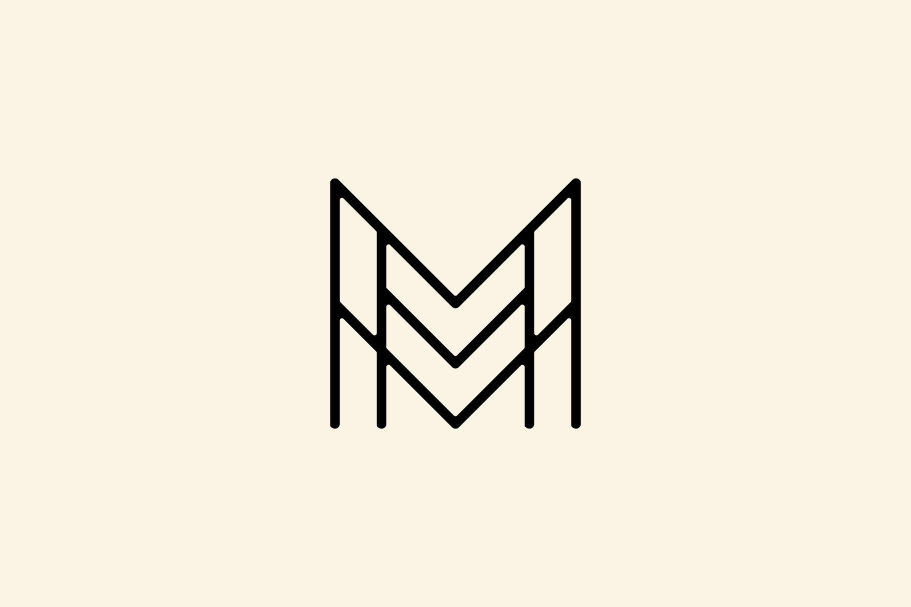 MM monogram logo template By buqancreative