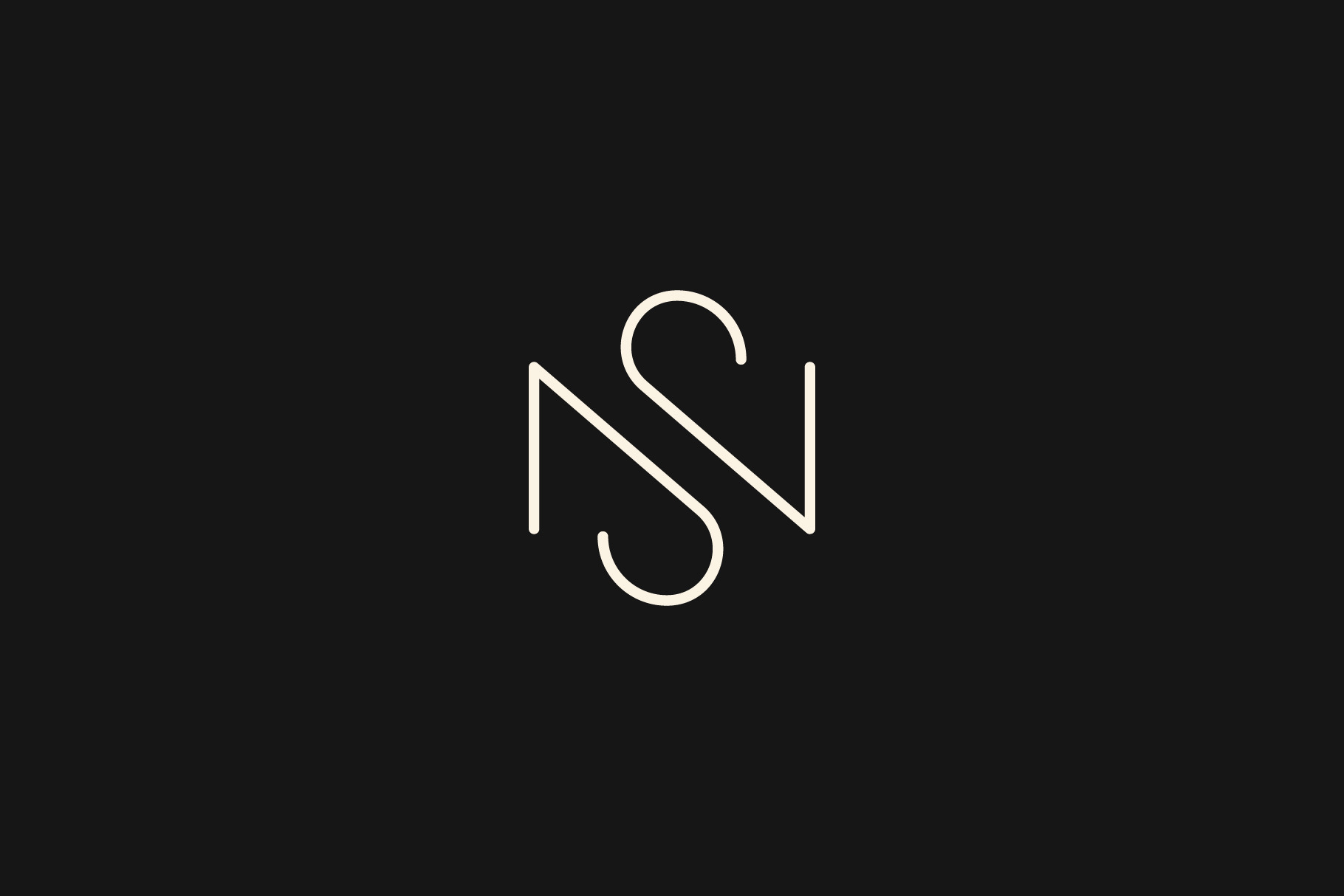 Letter S N SN NS Logo Design Simple | Creative Market