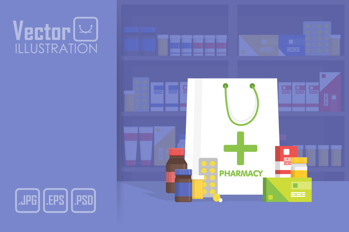 Download Pharmacy Bag | Pre-Designed Photoshop Graphics ~ Creative Market