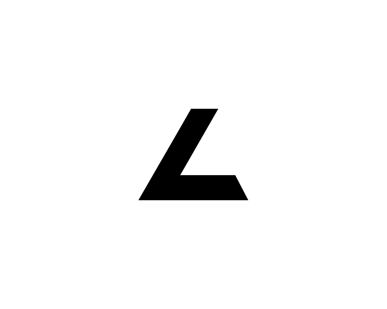 Creative Minimal Letter L logo design. Premium business logotype