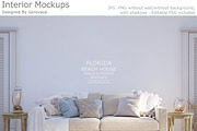 Interior Mockup, Beach House Mockup | Household Mockups ~ Creative Market