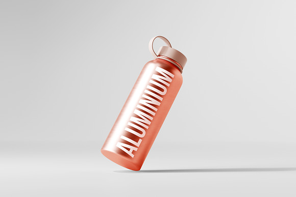 Water Bottle Mock Up, Straw Water Bottle Mock Up, Insulated Water Bottle  With Straw Mock Up, Compatible With Affinity Designer, Smart Object 