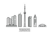 Toronto, Line Art | Illustrations ~ Creative Market