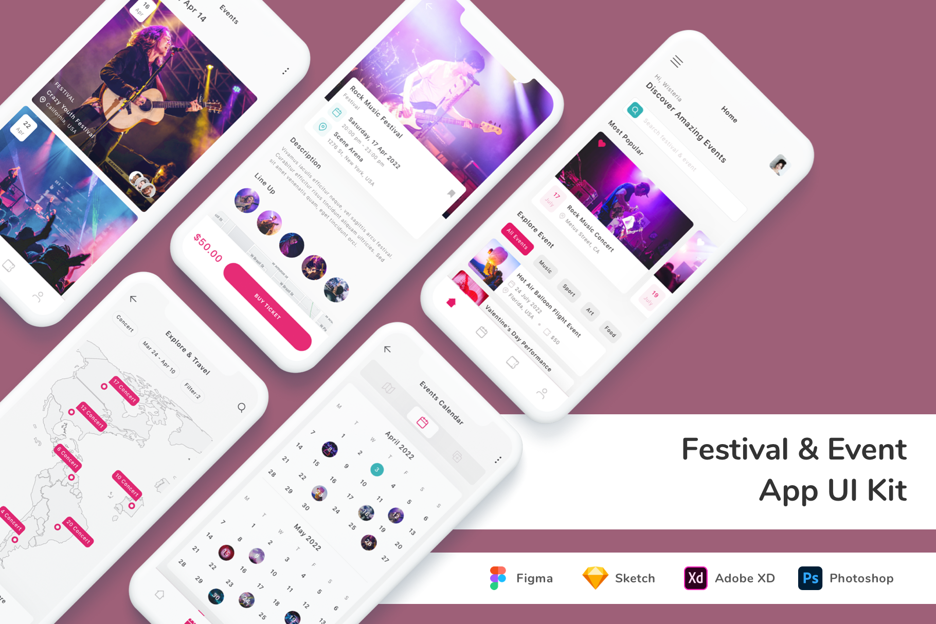 Event Platform web app UI Kits Design - MasterBundles