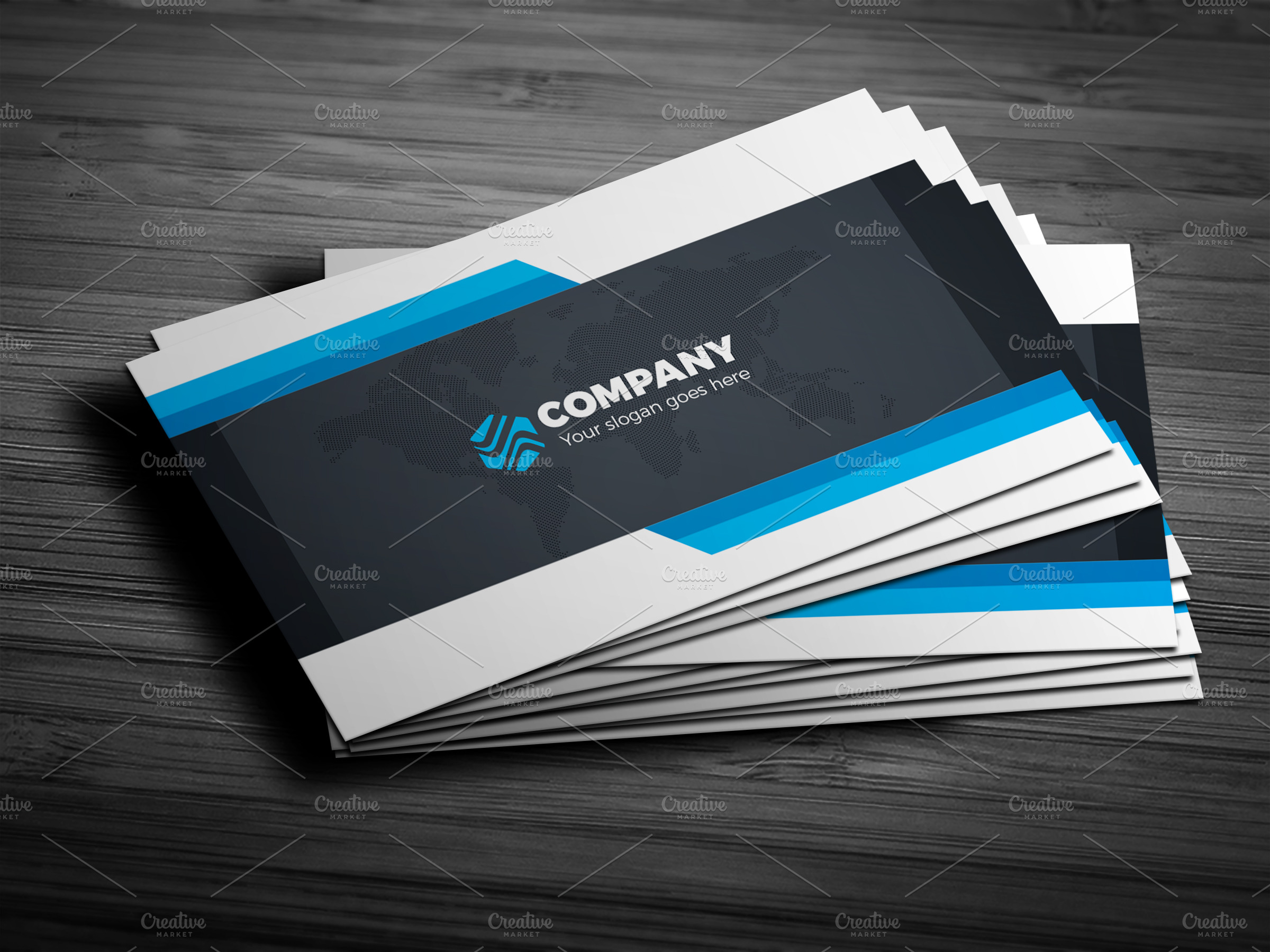 Corporate Business Cards | Business Card Templates ~ Creative Market