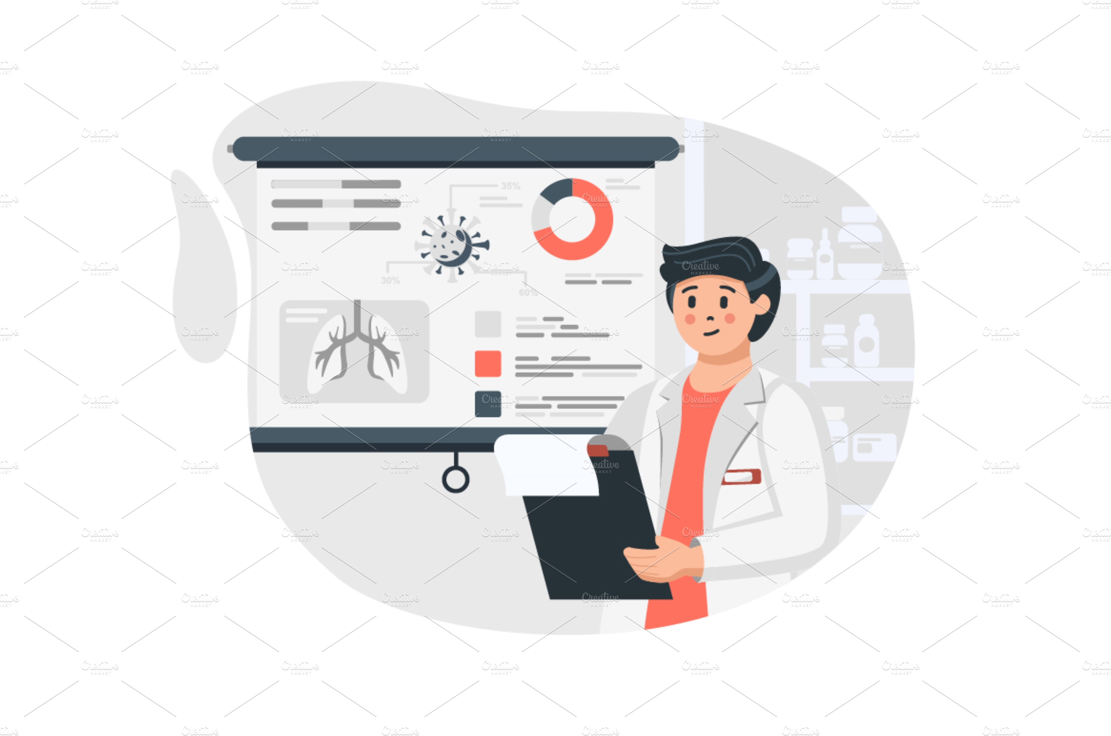 medical presentation vector