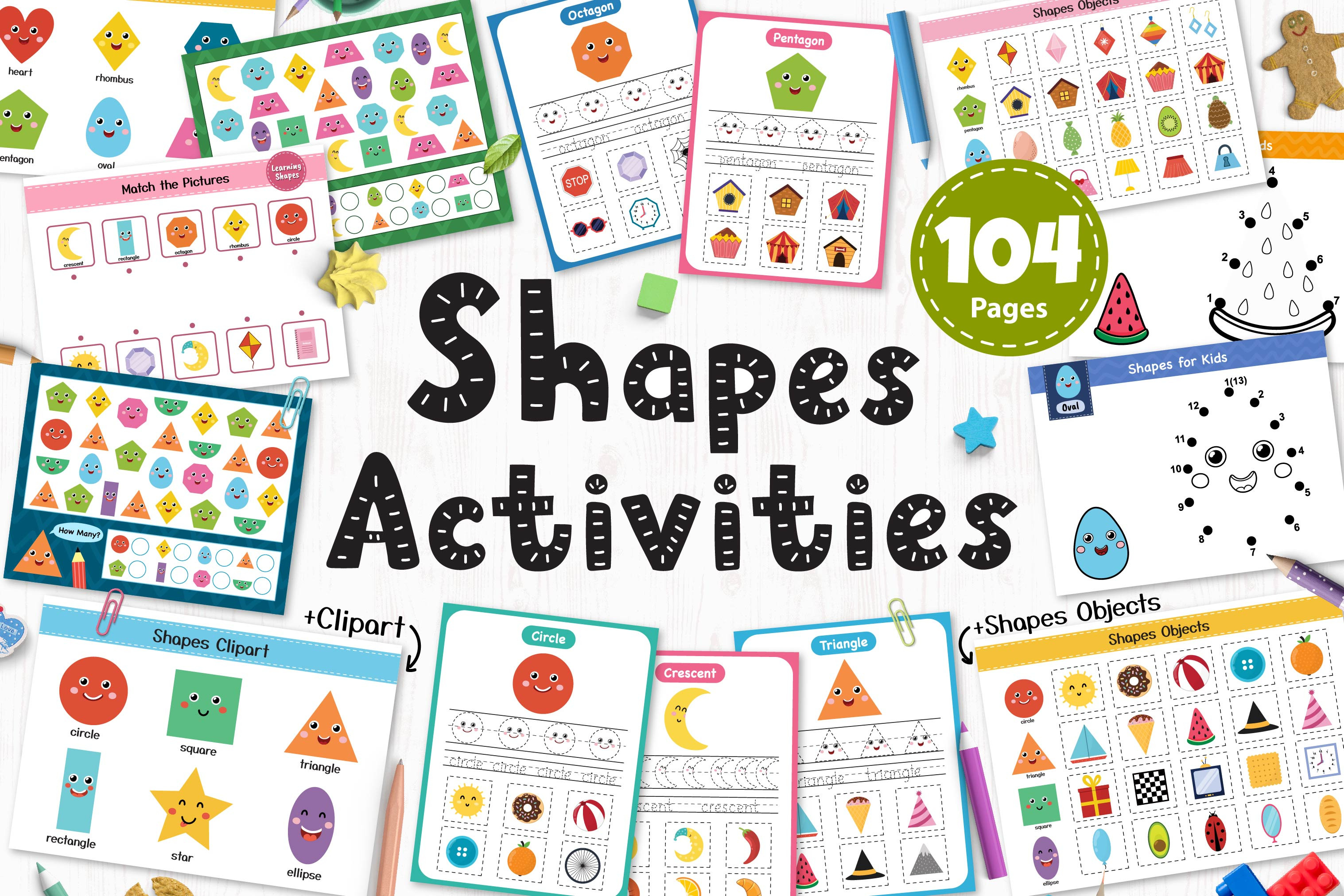 Activities for kid - Shapes Credit​: esl.com #activitiesforkid