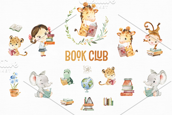 Book Club Watercolor Art Box