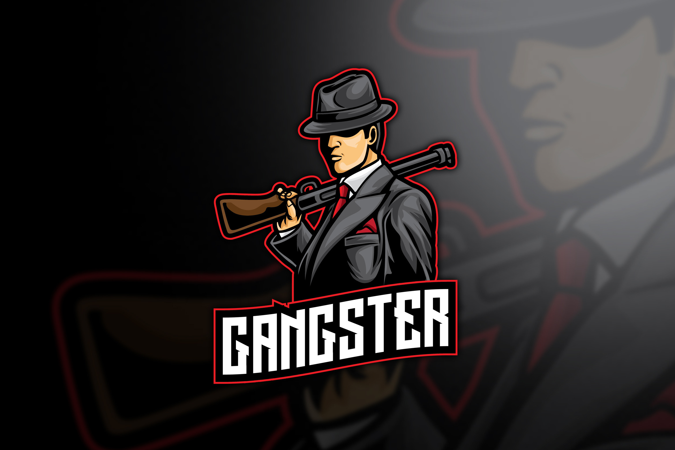 Gangster Mafia Esport Logo | Creative Market