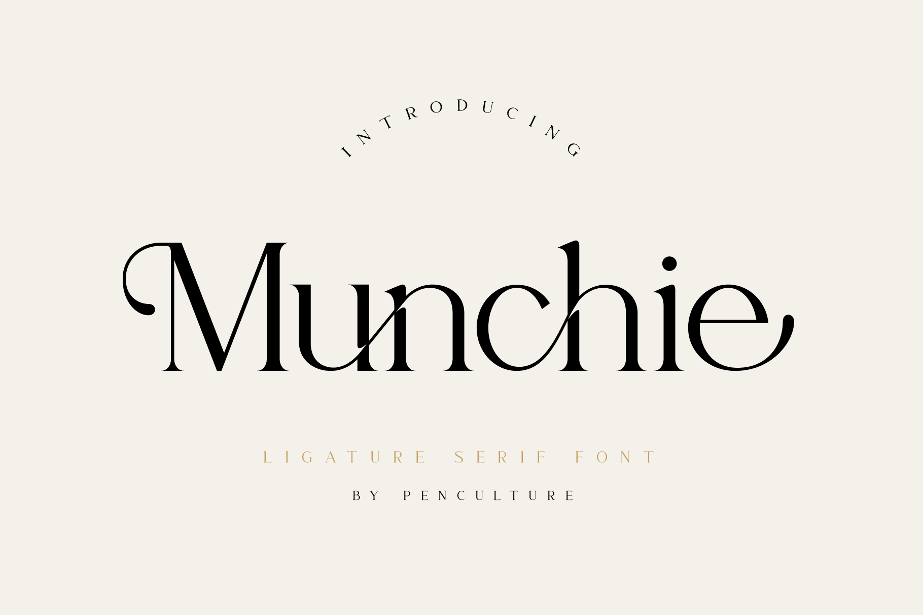 Munchie // Ligature Serif Font | Serif Fonts ~ Creative Market