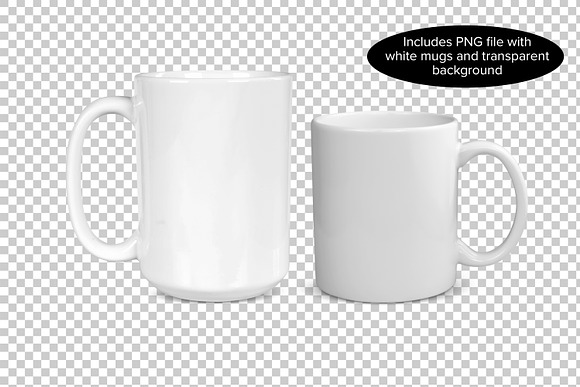 Two White Coffee Mugs Mockup Photo / 11 Oz Coffee Mugs Mock-up Photo /  Mockup Photo / Blank Coffee Mug Mockup Photos, Coffee Cup Photo 11 Oz 