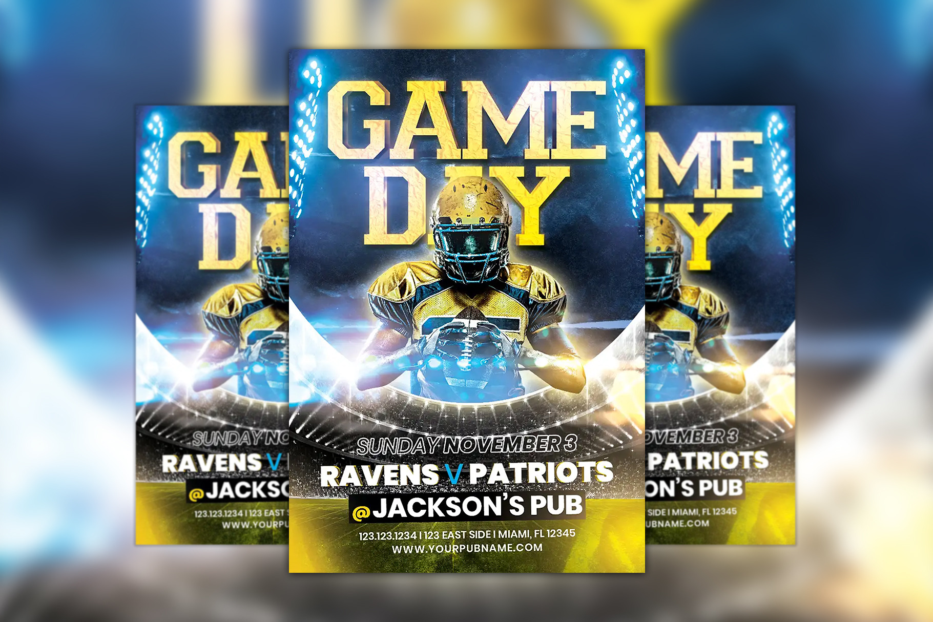 Football Sunday Flyer Templates by CreativB