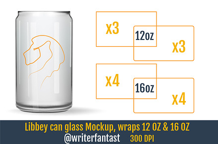 Libbey Glass Can Mockup