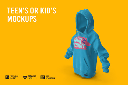 Los Angeles Apparel Mockups  Hoodie Mockups ~ Creative Market