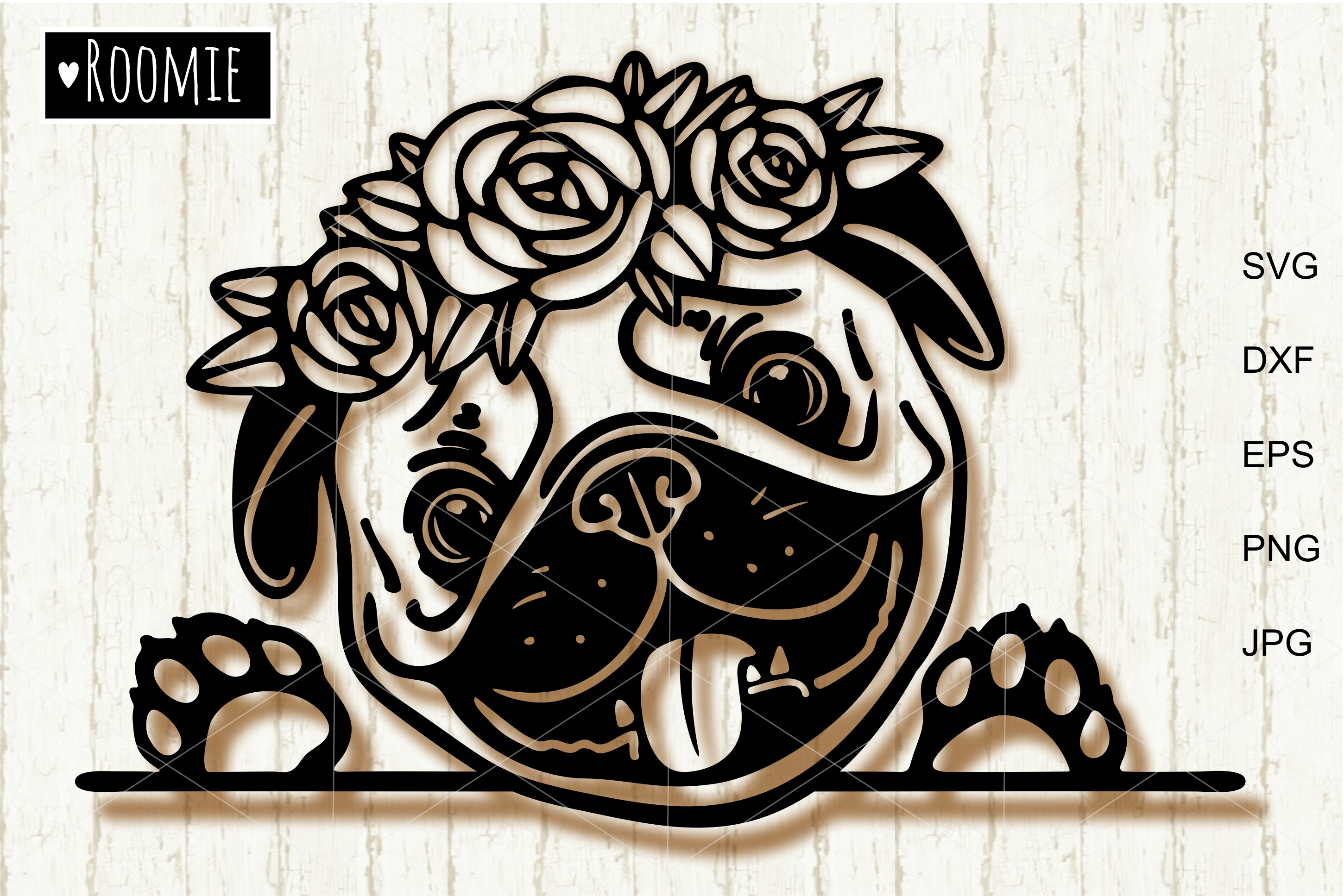 Pug Dog SVG File Print Art SVG and Print Art at