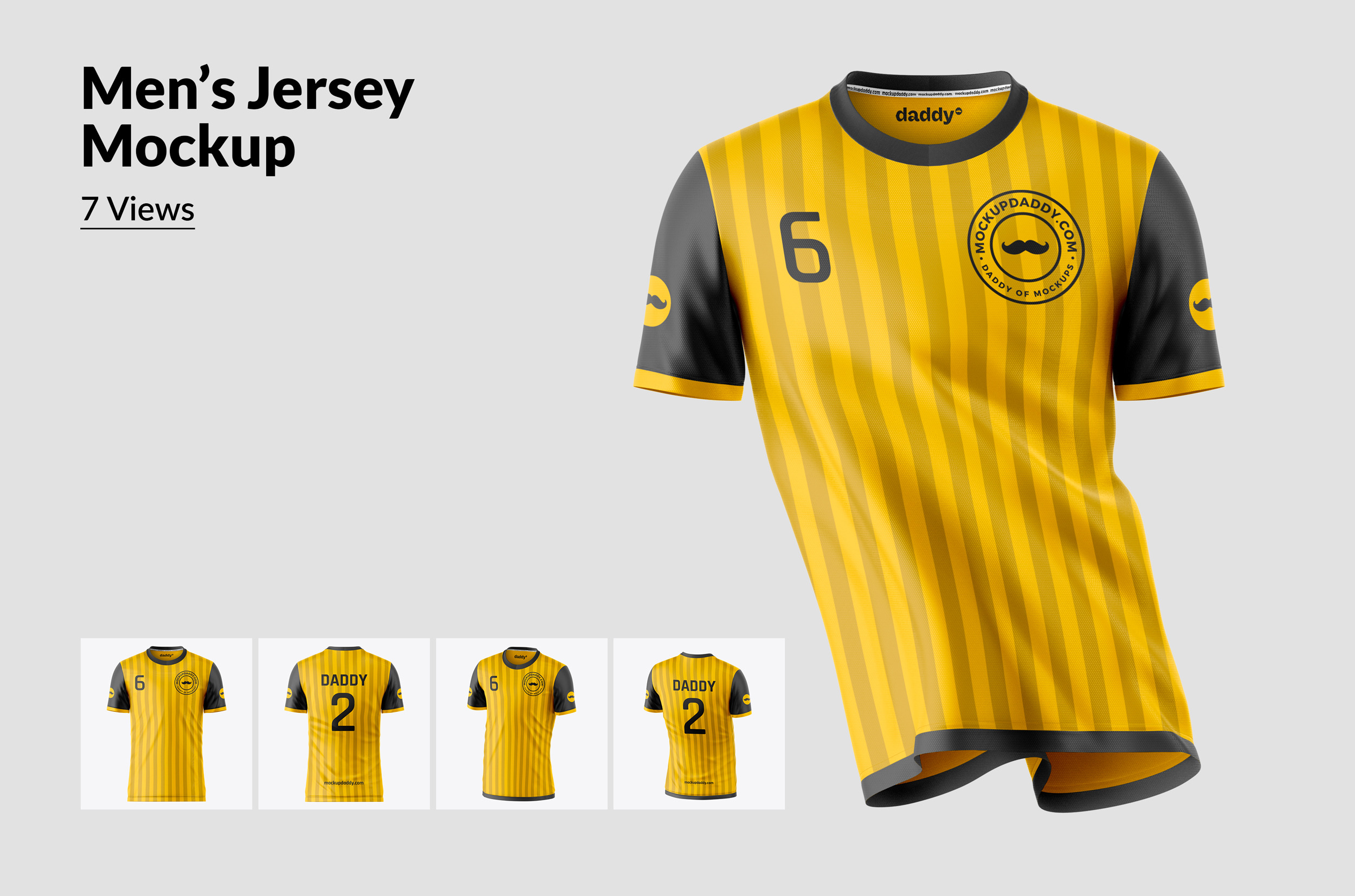 Streetwear Soccer Jersey Vector Mockup Template Adobe 