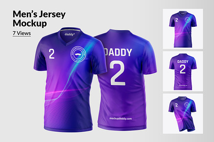 V-Neck Soccer Jersey PSD Mockup