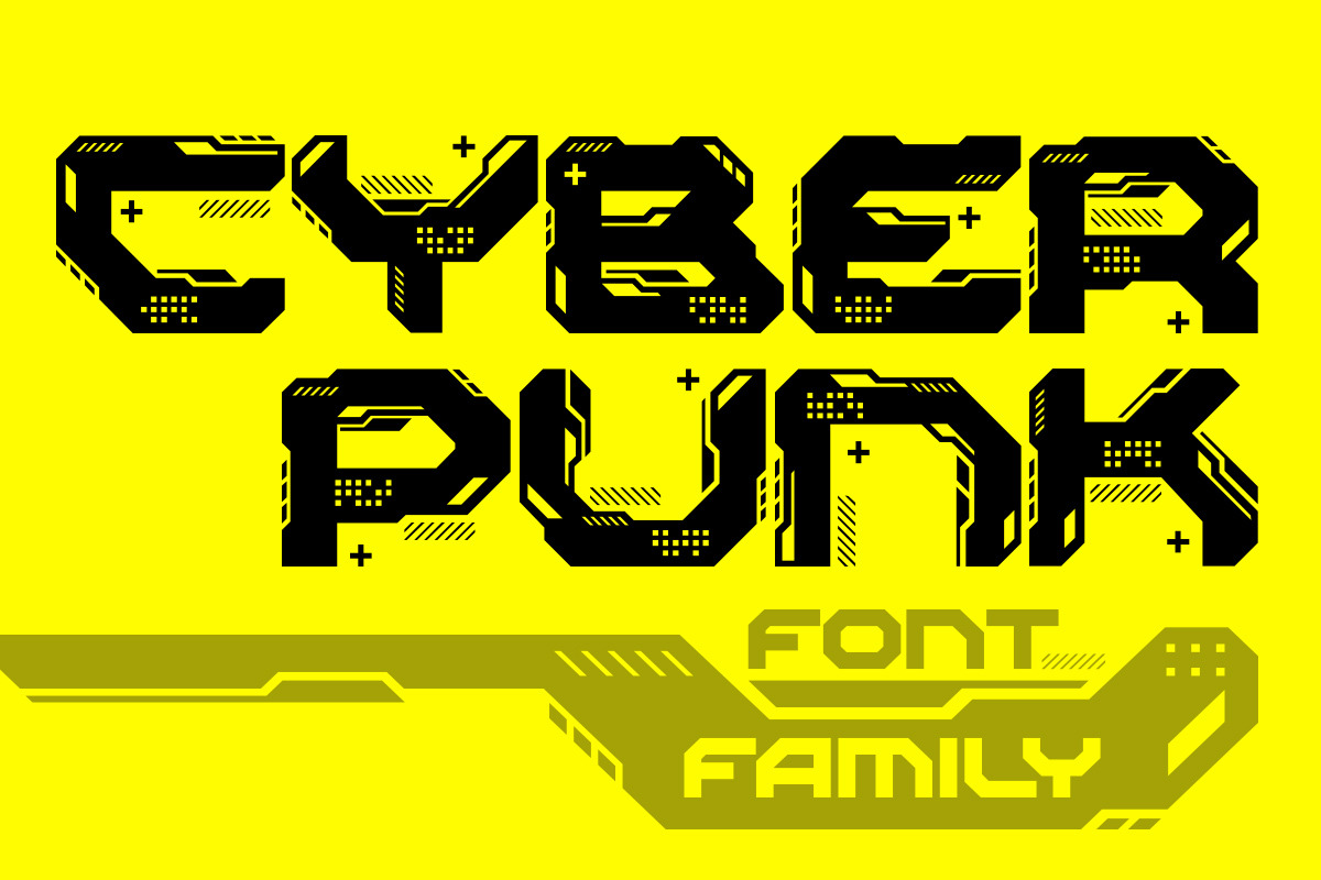 Punk Cyber - Y2K Family Fonts