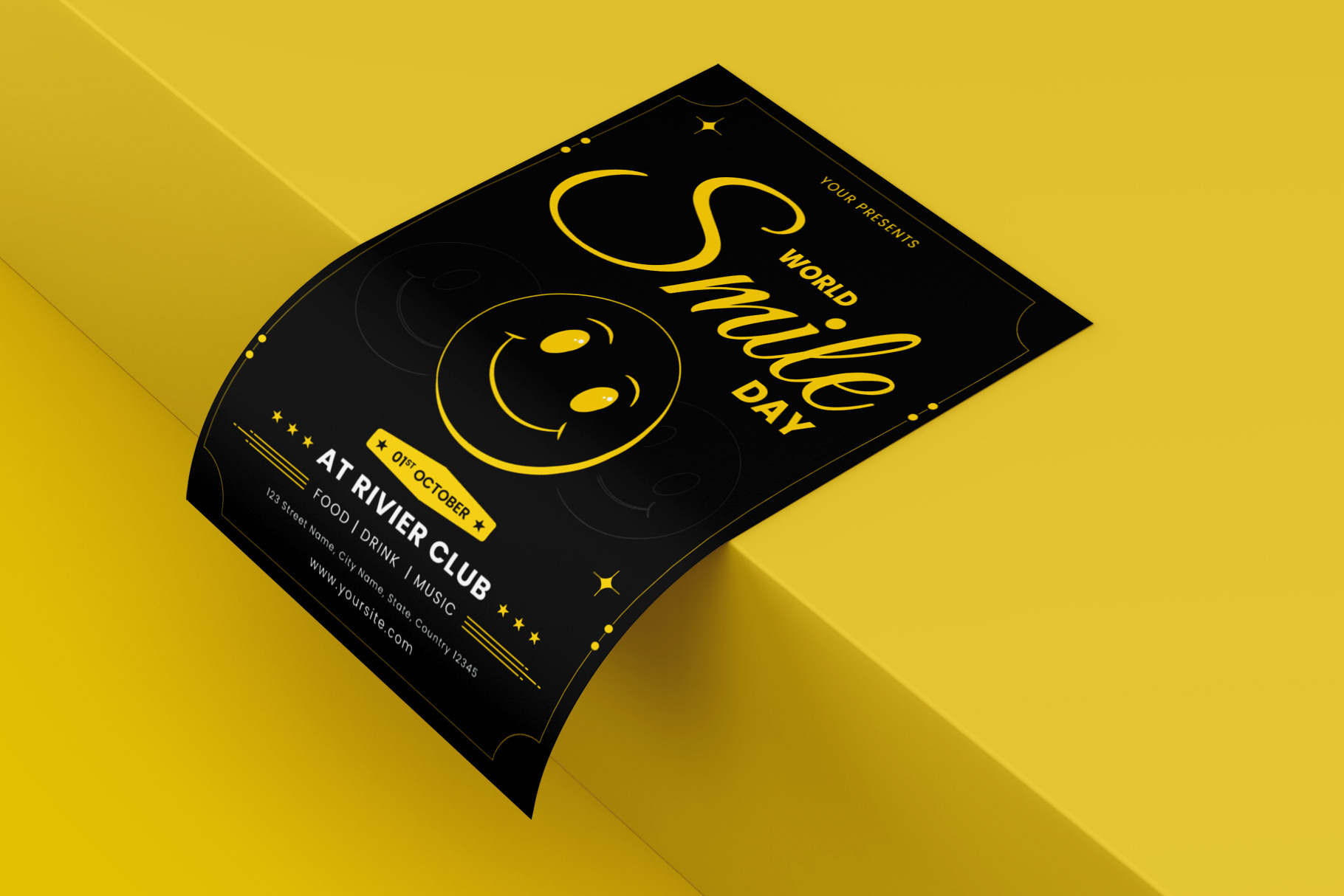 Smile Day Flyer Template Flyer Templates Creative Market