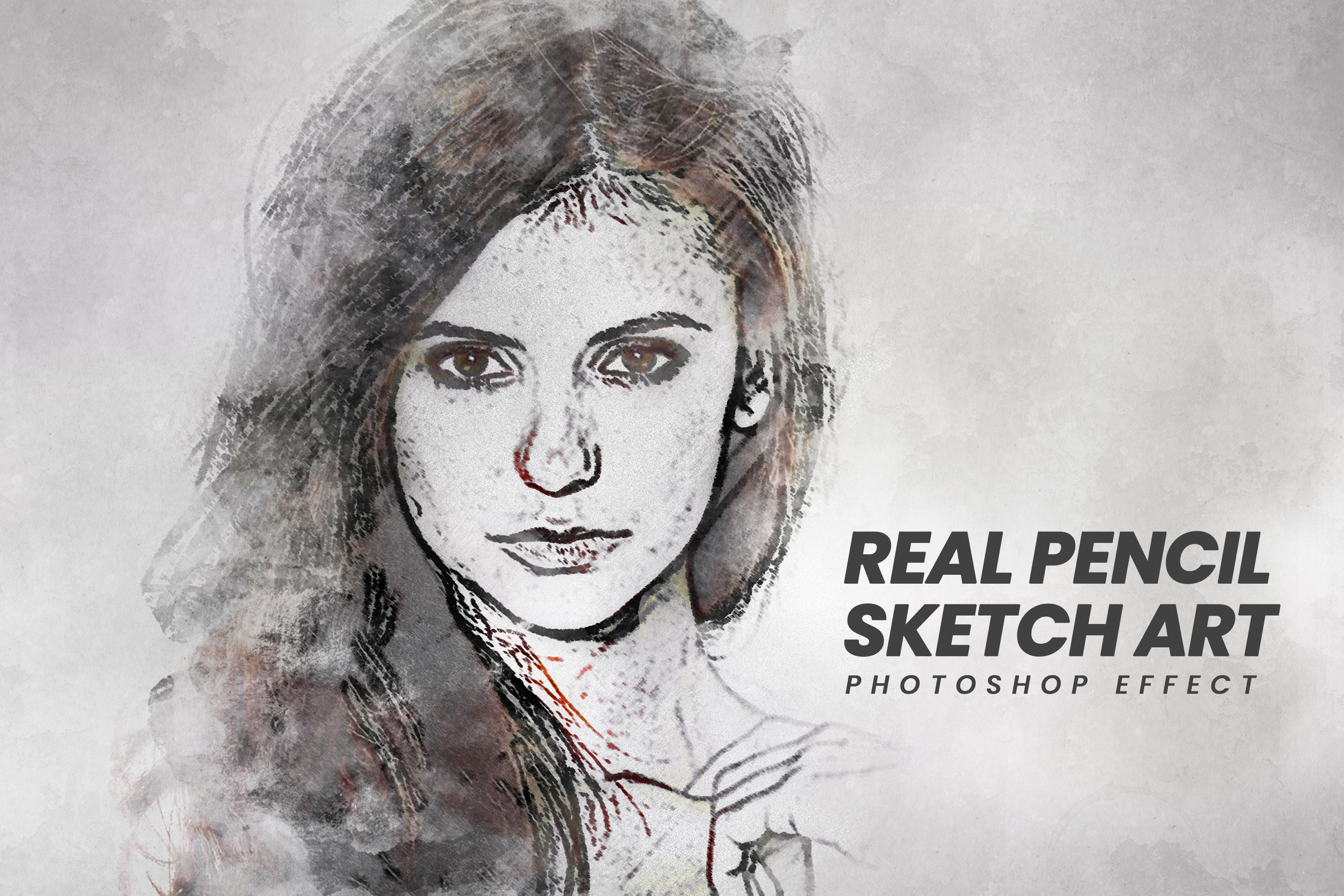 Pencil Sketch Art Phtoshop Effect | Creative Market