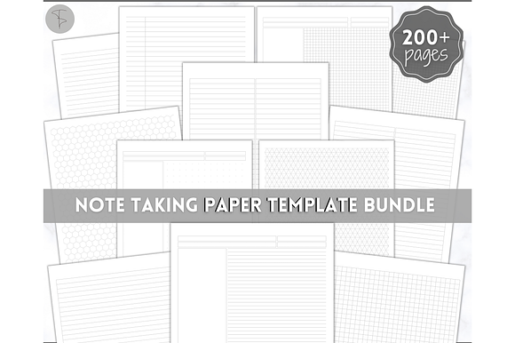 Student Note Taking Template Printable Pack A4, A5 and Letter