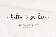 Bella Shakir | a lovely script font | Script Fonts ~ Creative Market