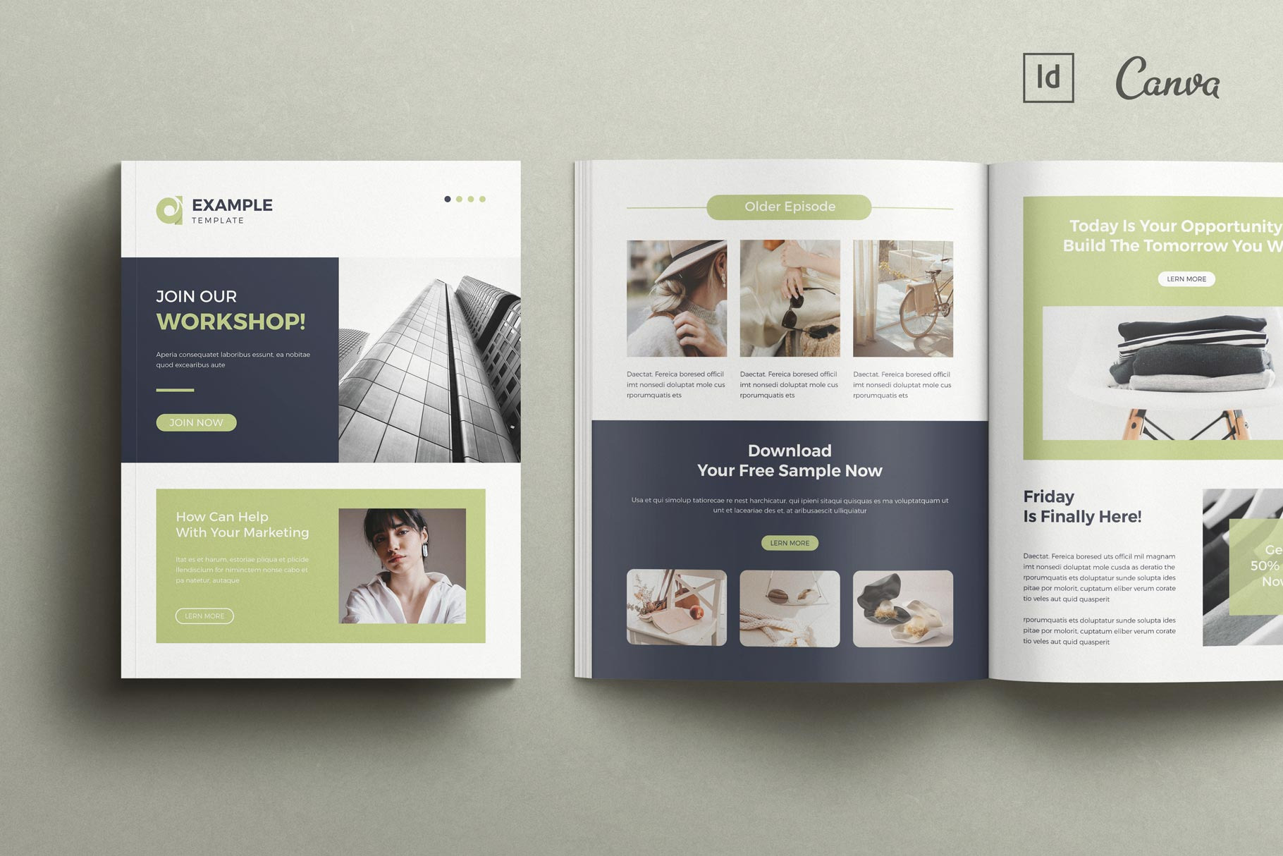 Newsletter Template | Brochure Templates ~ Creative Market