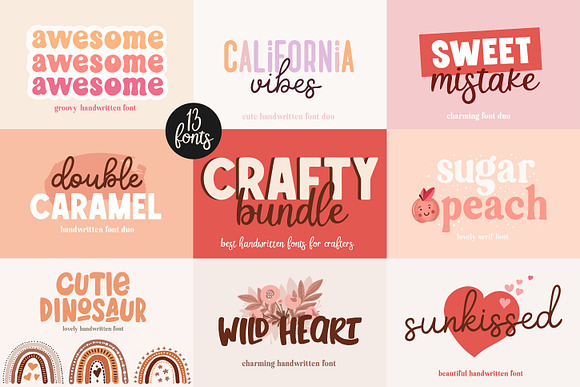 Font Bundle 30 Fonts for Crafters, Cricut Fonts, Cute Fonts, Handwritten  Fonts, Cricut Font Bundle, Procreate Fonts, Fonts for Cricut 