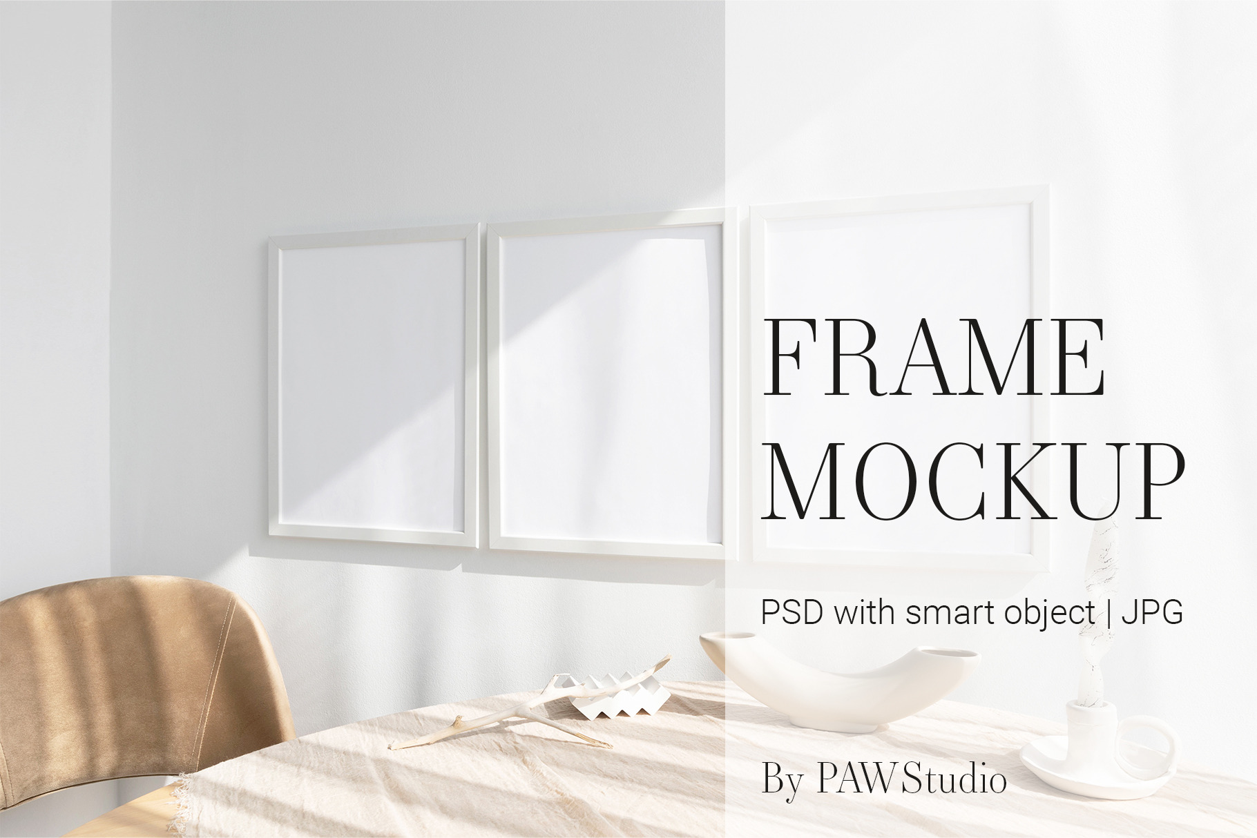 Photo Frame Mockup 3x4 | Product Mockups ~ Creative Market