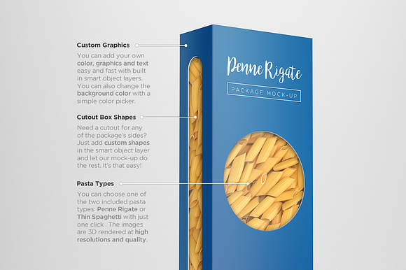 Download Customizable Pasta Package Creative Photoshop Templates Creative Market